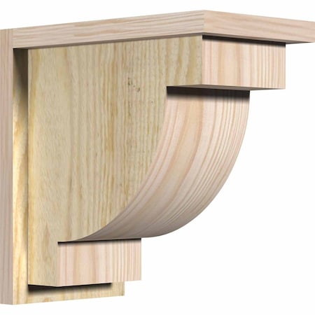 Ekena Millwork Alpine Rough Sawn Corbel w/Backplate, Douglas Fir, 8"W x 14"D x 14"H COR08X14X14ALP01RDF